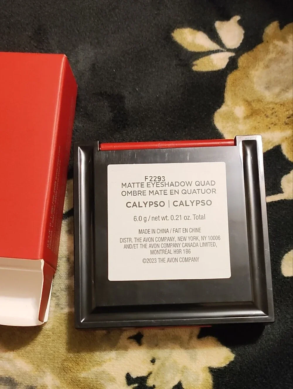 Glimmer Matte Eyeshadow Quad - Red